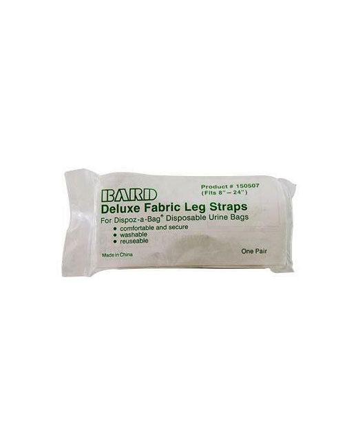Sangles de sac de jambe de barde en tissu de luxe 1"x24" - 1 paire