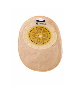 Coloplast Sensura 1-Piece Closed Pouch Non-Convex - 30 per box, 30MM (1 1/8"), TRANSPARENT - MAXI 22CM (8 1/2")
