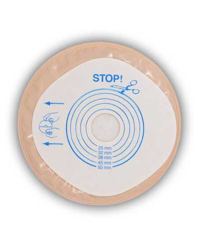 Convatec ActiveLife 1-Piece Stoma Cap with Stomahesive Skin Barrier and Filter - 30 per box, 19MM - 50MM (3/4" - 2"), OPAQUE