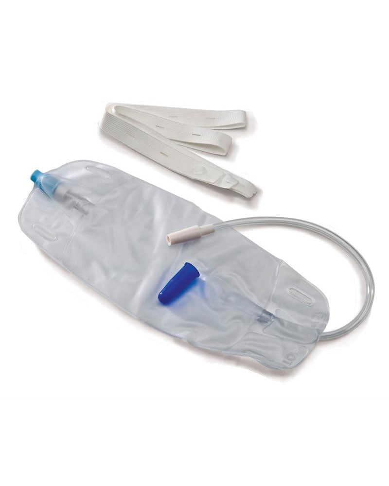 Covidien Curity Leg Bag Kit with Twist Valve, Leg Straps, with Extension Tubing 500ml - 1 each