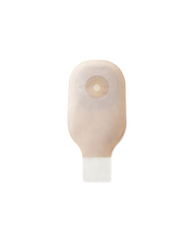 Hollister Premier 1-Piece Drainable Pouch with Clamp Closure Convex Flextend Barrier Transparent - 5 per box, 19MM (3/4"), WITH TAPE (TAPERED BORDER) - NO FILTER