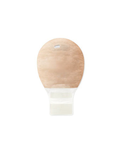 Hollister Premier 1-Piece Mini 7" Drainable Pouch with Lock 'n Roll Closure Flat SoftFlex Barrier - 20 per box, CUT TO FIT- UP TO 55MM (2 1/8"), BEIGE -
