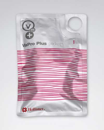 Hollister VaPro Plus Pocket No Touch Cathéter intermittent système fermé 12FR 8" (20CM) droit - 30 par boîte