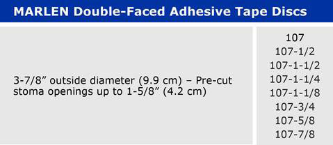 Marlen Double-Faced Adhesive Tape Discs - 10 per package, 5/8" (15MM)