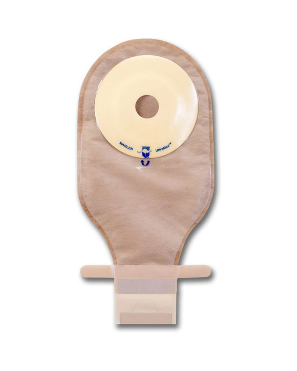 Marlen MiniMax 1-Piece Drainable Pouch with Kwick-Klose II Fastener with AquaTack Barrier - Cut to Fit - 5 per box, NO FILTER - CUT TO FIT - 1/2"-1 1/2" (12-38MM)