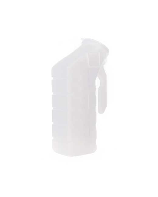 Medline Male Urinal with Lid 1000ml Translucent Plastic - 1 each