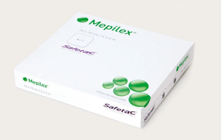 Molnlycke Mepilex Foam Dressing 10CM X 10CM - (5/BOX) - 0