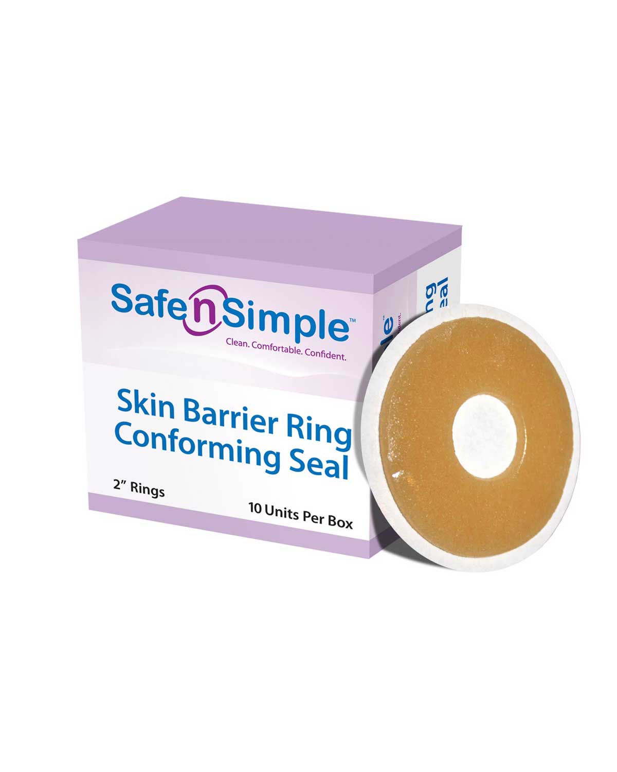 Safe n Simple Conforming Adhesive Seals 2" diameter - 10 per box