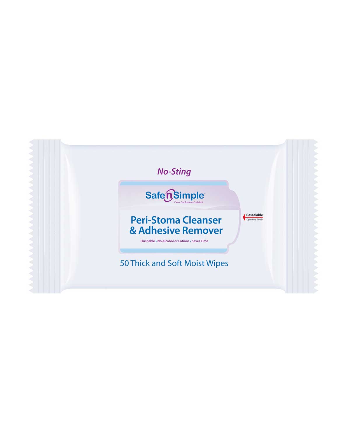 Safe n Simple Peri-Stoma Cleanser & Adhesive Remover, (50/PACKAGE)