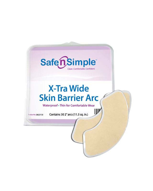 Safe n Simple Skin Barrier Arc  - 30 per package, 1" WIDE (STANDARD) - 0