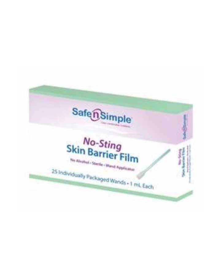 Safe n Simple Skin Barrier Film Wand No-Sting - 25 per box