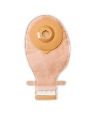 Salts Confidence Convex Supersoft 1-piece drainable pouch - 10 units per box, 13-52MM (1/2"-2 1/16"), LARGE, BEIGE WITH TRANSPARENT OVERLAP