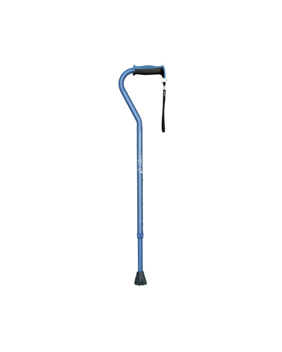Airgo Comfort Plus Aluminum Cane Offset Handle Blue - 1 each