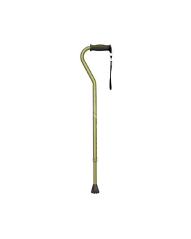 Airgo Comfort Plus Aluminum Cane Offset Handle Olive - 1 each