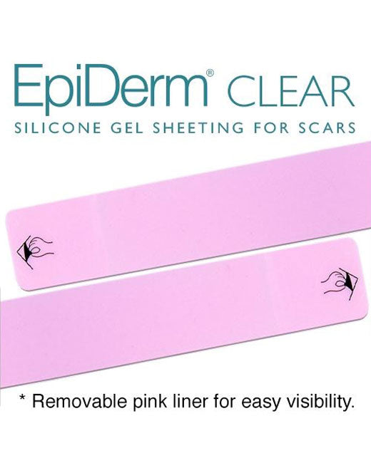 Biodermis Epi-Derm Silicone Gel Long Strip 1.4"x11.5" - Clear Gel (5 Pair per Package)