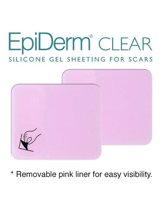 Biodermis Epi-Derm Silicone Gel Patch 2"x2.5" - Clear Gel (1 Pair per Package)