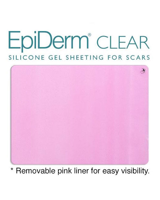 Biodermis Epi-Derm Silicone Gel Standard Sheet 4.7" x 5.7" - Clear Gel - 1 sheet per package