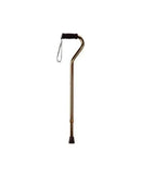 Cane Aluminum Adjustable Offset Handle Bronze - 1 each-1