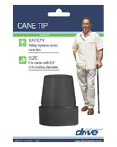 Drive Cane Tip 3/4" Black - 1 each-1
