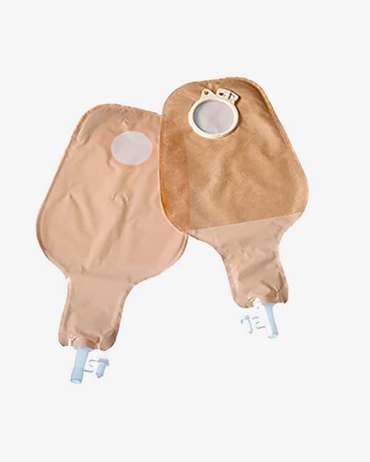 Coloplast Assura Pochette vidable à haut rendement en 2 pièces Maxi Opaque 50MM(2") Rouge - 10 par boîte