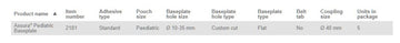 Coloplast Assura Paediatric Skin Barrier Non-Convex - 5 per box - 0