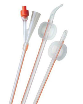 Cathéter de Foley en silicone Coloplast Folysil Tiemann/Coude 41 cm 20FR 15 ml - 5 par boîte