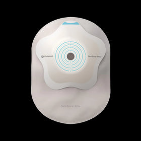 Coloplast SenSura Mio 1-Piece Closed Pouch Concave - 10 per box, 25-50MM (1"-2"), OPAQUE WITH INSPECTION WINDOW - MIDI 18CM (7")