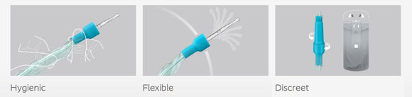 Coloplast SpeediCath Flex Urethral Hydrophilic Intermittent Catheter 14FR 17" (44cm) - 30 per Box