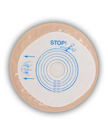 Convatec ActiveLife 1-Piece Stoma Cap with Stomahesive Skin Barrier and Filter - 30 per box, 19MM - 50MM (3/4" - 2"), OPAQUE