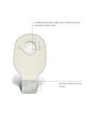 Convatec Little Ones Standard Drainable Pouch - 10 per box, GREEN, TRANSPARENT (1 SIDED COMFORT PANEL) - 15.2CM (6")-2