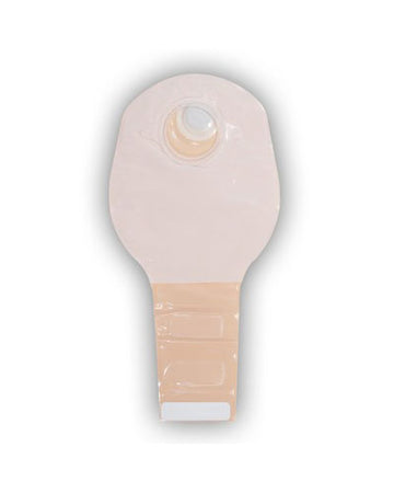 Poche vidable 2 pièces Convatec Natura avec fermeture à clip, sans filtre, panneau confort opaque sur les 2 faces, MARRON - 32MM (1¼"), 25.4CM (10") - 20 par boîte