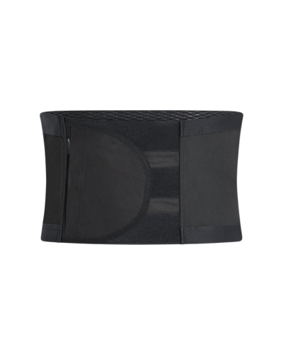 Corsinel Belt with Panel Maximum Stoma and Hernia Support Compression -8inch - Small - Black