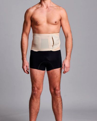 CUI Unisex Anti Roll Mesh Ostomy Hernia Support Belt - 20cm/8inch - 1 each, 20 CM / 8 INCH, XXLARGE - BEIGE - NO OPENING