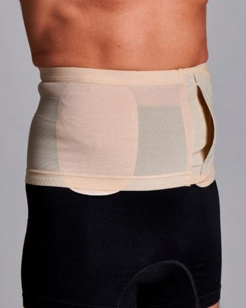 CUI Unisex Anti Roll Mesh Ostomy Hernia Support Belt - 20cm/8inch - 1 each, 20 CM / 8 INCH, XXLARGE - BEIGE - NO OPENING - 0