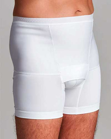 CUI Mens Hernia Low Waist Support Girdle With Legs - 1 each, LARGE, BLACK - 0