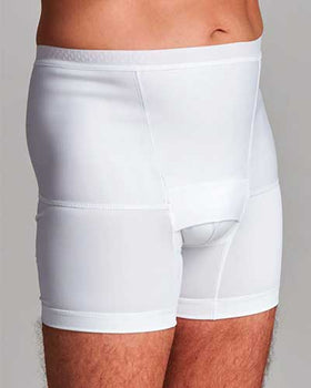 CUI Mens Hernia Low Waist Support Girdle With Legs - 1 each, XSMALL, WHITE - 0