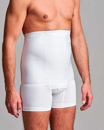 CUI Mens Hernia High Waist Support Girdle With Legs - 1 each, LARGE, BLACK - 0