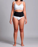 CUI Unisex Anti Roll Wraparound Ostomy Hernia Support Belt - 16cm/6inch - 1 each, 16 CM / 6 INCH, MEDIUM - BLACK - NO OPENING-1