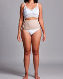 CUI Unisex Anti Roll Wraparound Ostomy Hernia Support Belt - 16cm/6inch - 1 each, 16 CM / 6 INCH, XXLARGE - BEIGE - NO OPENING-2