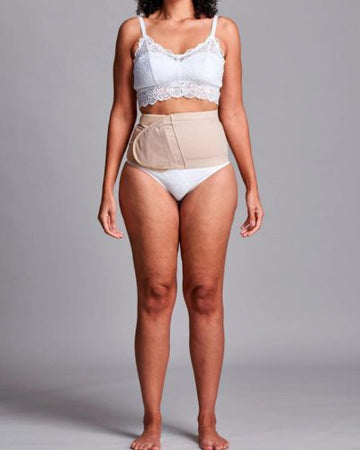 CUI Unisex Anti Roll Wraparound Ostomy Hernia Support Belt - 16cm/6inch - 1 each, 16 CM / 6 INCH, XXLARGE - BEIGE - NO OPENING - 0