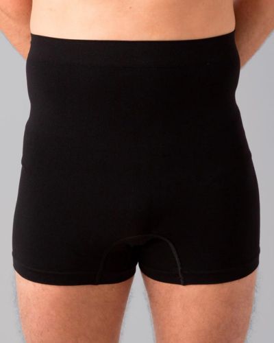 CUI Unisex Ostomy Seamless Support Boxer - 1 each, MEDIUM/LARGE, BLACK
