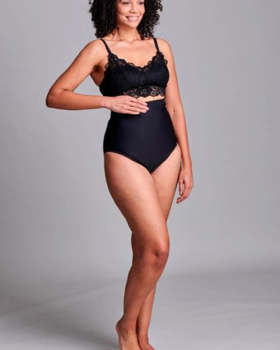 CUI Womens Hernia High Waist Support Girdle Brief - 1 each, MEDIUM, BLACK - HIGH