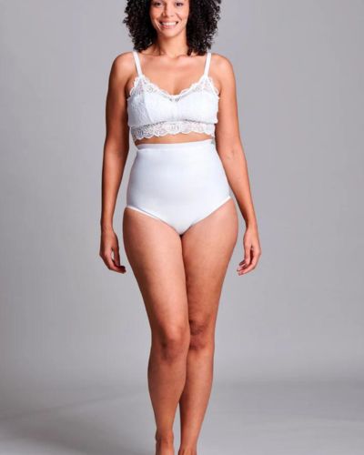 CUI Womens Hernia High Waist Support Girdle Brief - 1 each, LARGE, WHITE - HIGH - 0