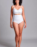 CUI Womens Hernia High Waist Support Girdle Brief - 1 each, XLARGE, WHITE - HIGH-2