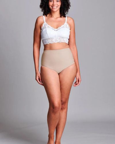 CUI Womens Hernia Low Waist Support Girdle Brief - 1 each, SMALL, BEIGE - LOW