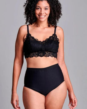 CUI Womens Hernia Low Waist Support Girdle Brief - 1 each, XSMALL, BLACK - LOW