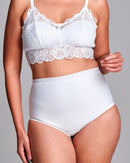 CUI Womens Hernia Low Waist Support Girdle Brief - 1 each, LARGE, WHITE - LOW-1