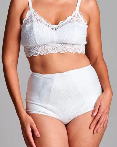 CUI Womens Ostomy Fulciolite Support Brief - 1 each, 16, WHITE - LEFT