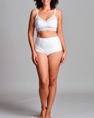 CUI Womens Ostomy Fulciolite Support Brief - 1 each, 16, WHITE - LEFT - 0