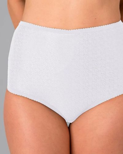 CUI Womens Ostomy High Waist Cotton Full Brief - 1 each, 10, WHITE - RIGHT